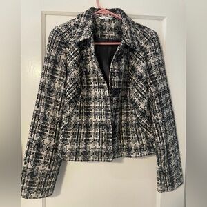 Cabi Black & White Jacket Blazer Size Medium